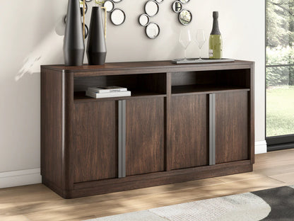 Dilenno Dark Brown Dining Server