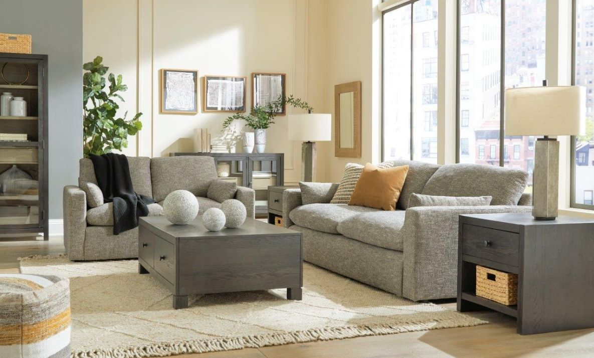 Dramatic Granite Sofa & Loveseat Set