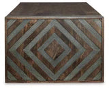 Dreggan Walnut-Finish Rectangular Coffee Table