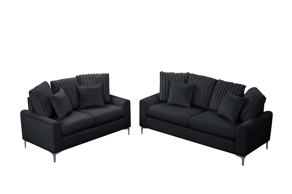 Elina Velvet Sofa & Loveseat
