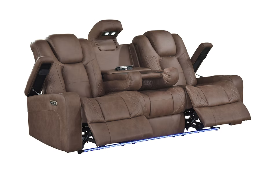 Conjunto de sofá reclinable Dallas Camel
