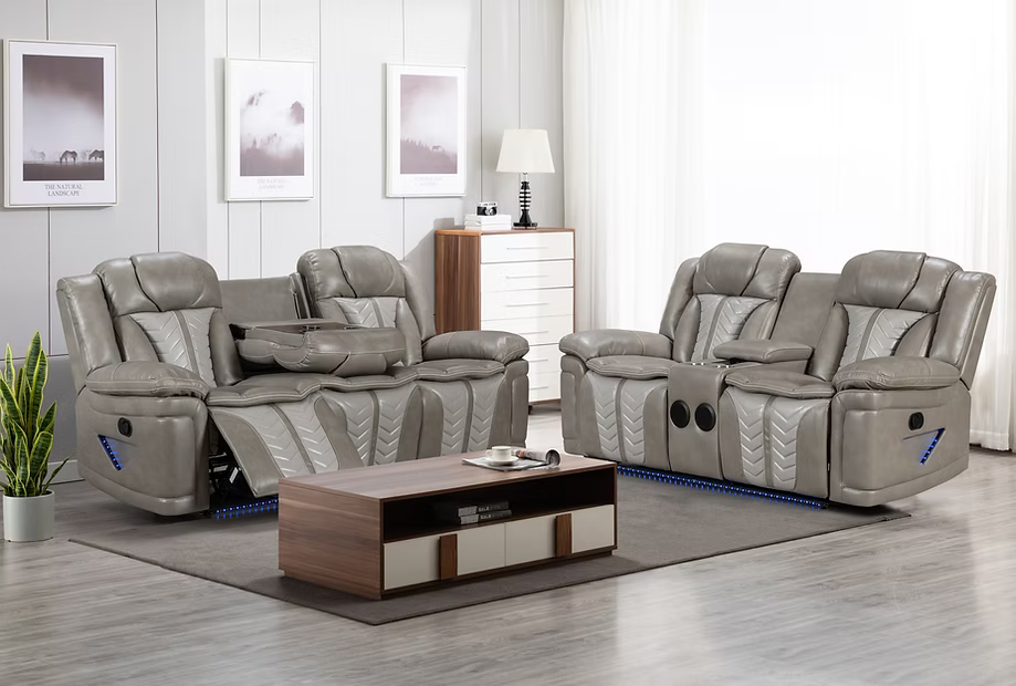Conjunto de sofá reclinable Dallas Camel