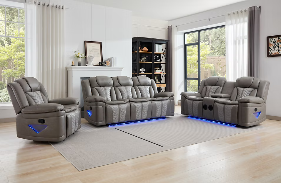 Conjunto de sofá reclinable Dallas Camel