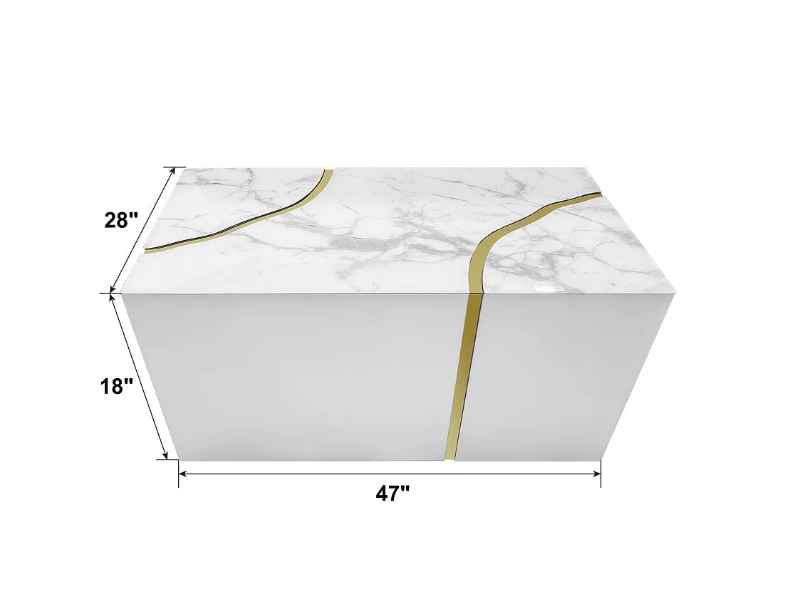 Mesa de centro de piedra