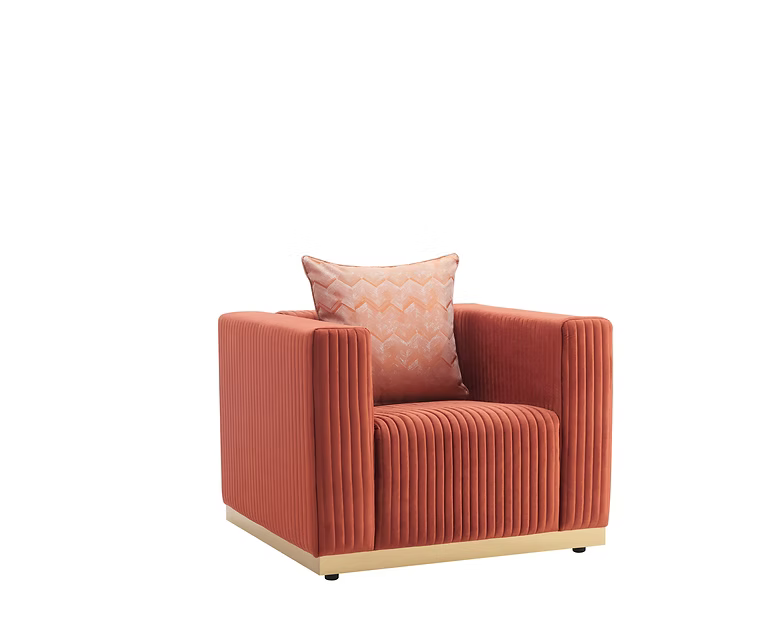 Alisha Rust Sofa & Loveseat