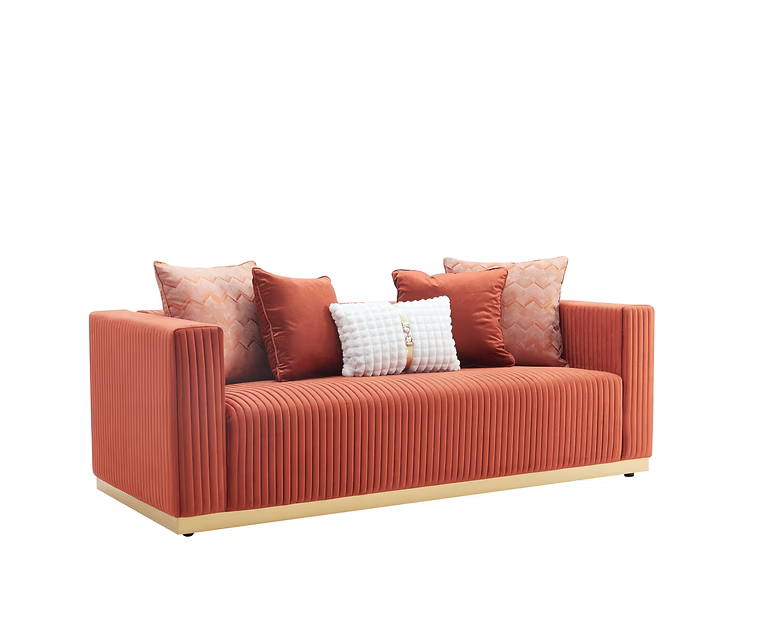 Alisha Rust Sofa & Loveseat