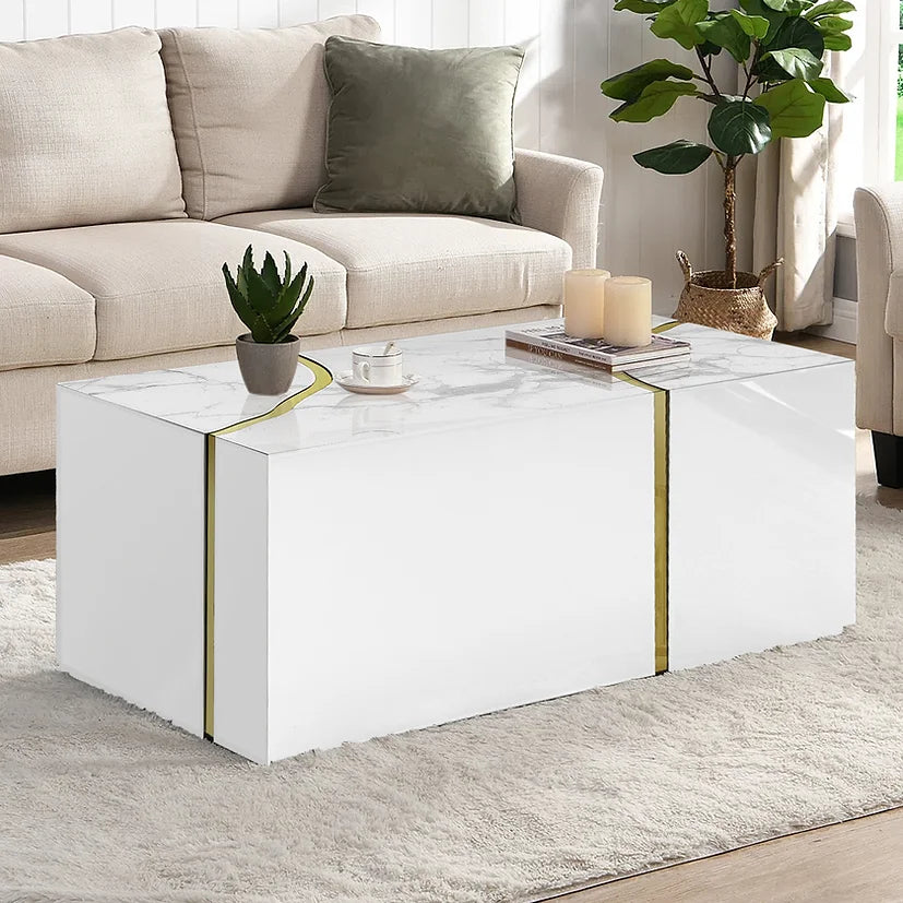 Mesa de centro de piedra
