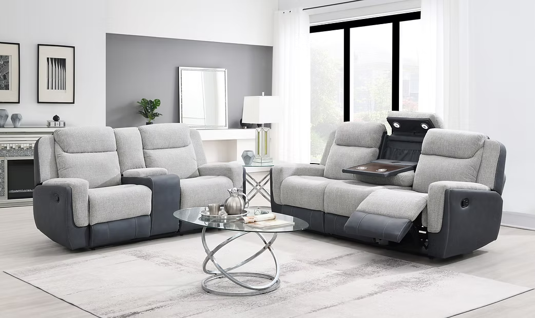 Conjunto de sofá reclinable Dallas Camel
