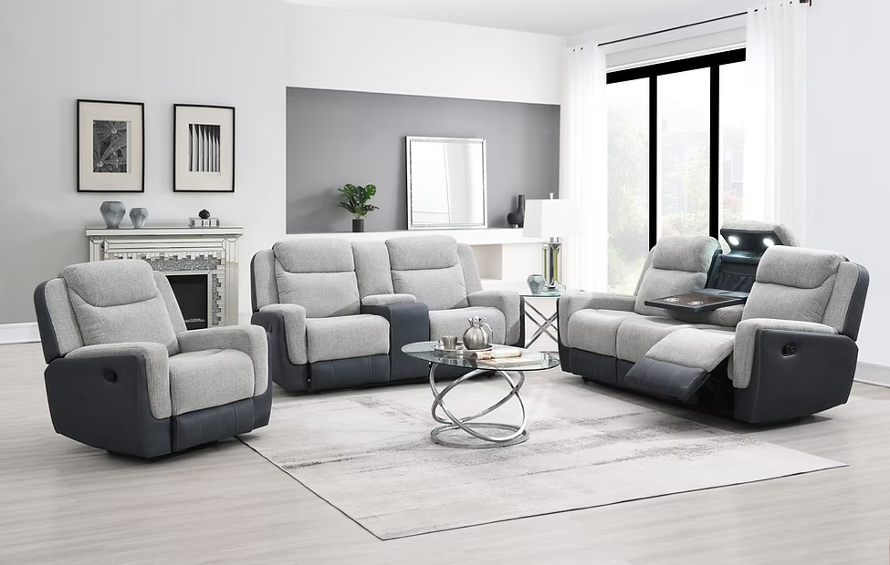 Conjunto de sofá reclinable Dallas Camel