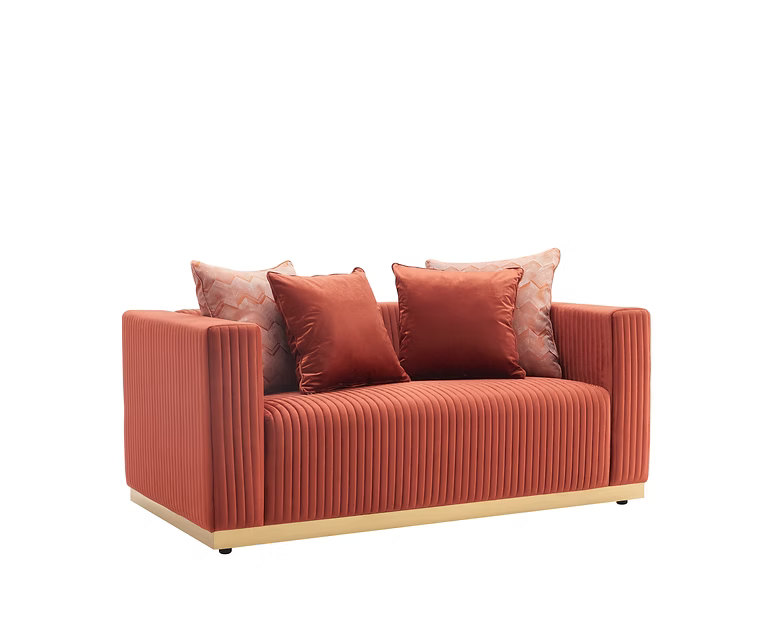 Alisha Rust Sofa & Loveseat
