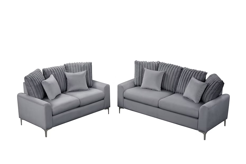 Elina Velvet Sofa & Loveseat