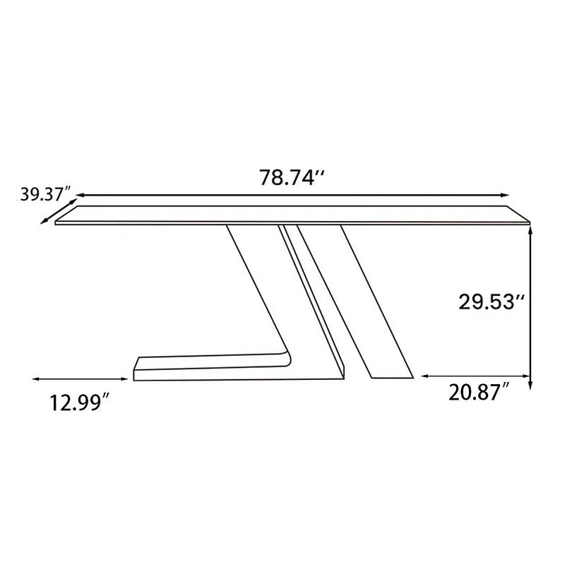 Goldie 79" Dining Table