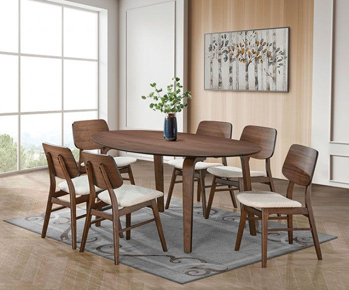 Narvik Walnut Table, Chair Pair & 7-Piece Set