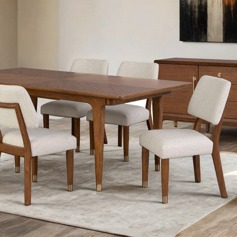 Hepburne Walnut Table, Chair Pair & 5-Piece Set