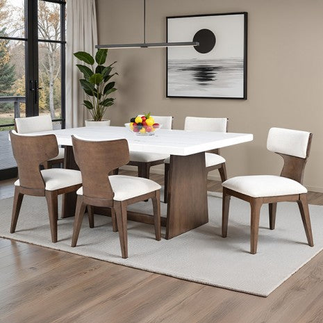 Caerwys Brown 7-Piece Dining Set