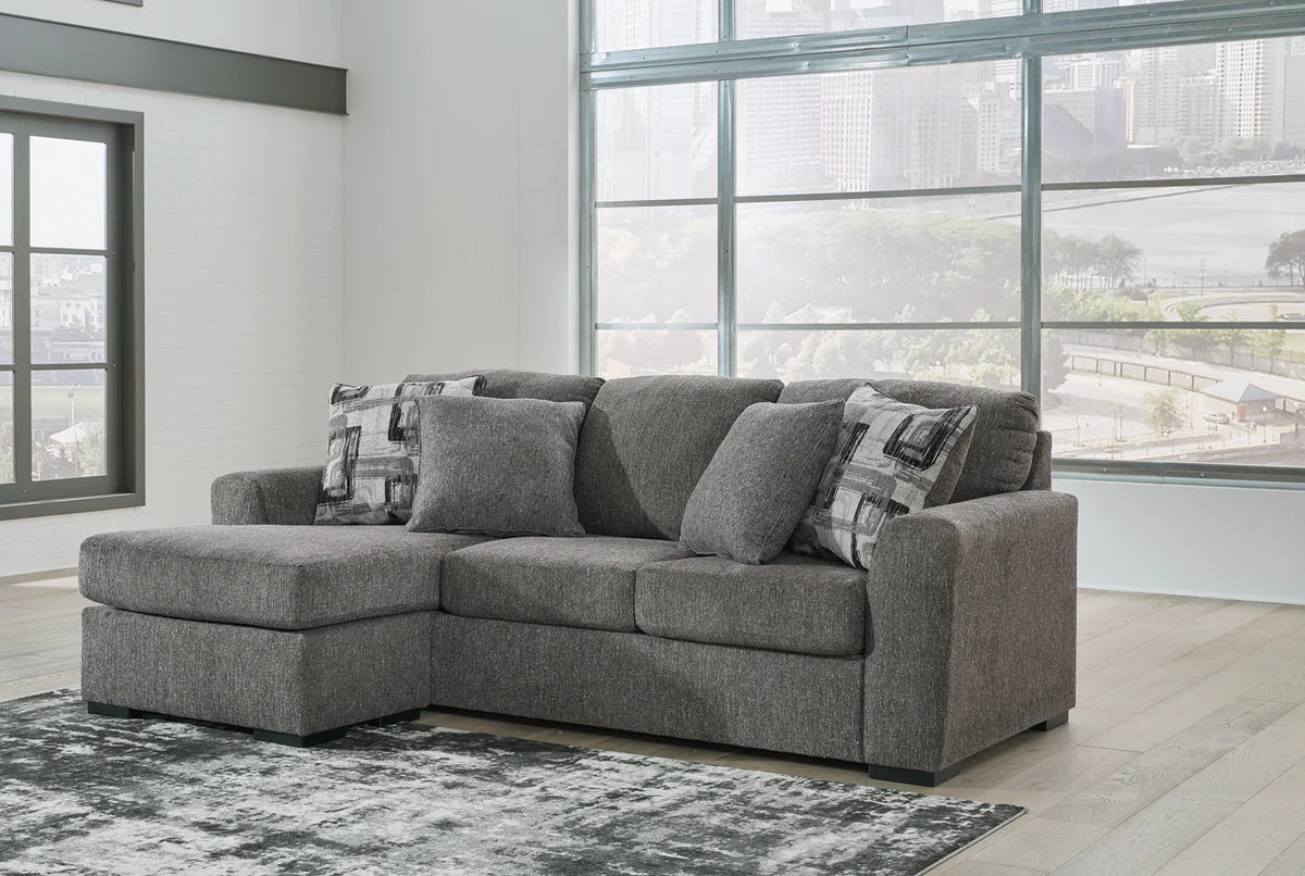 Chaise reversible de sofá de peltre Gardiner
