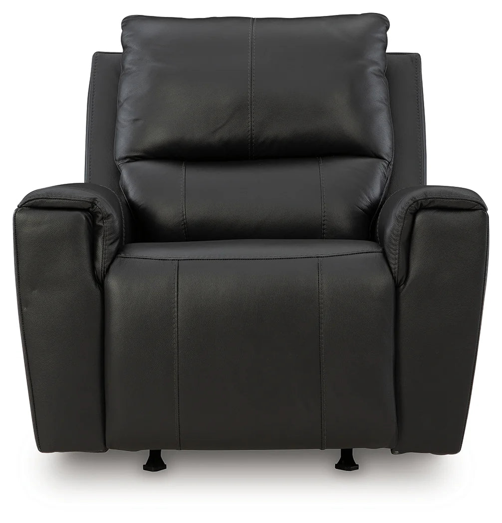 Glossmore Black Reclining Sofa, Console Loveseat or Chair