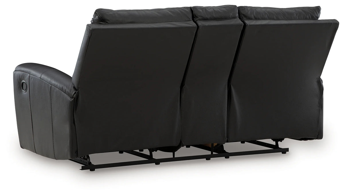Glossmore Black Reclining Sofa, Console Loveseat or Chair