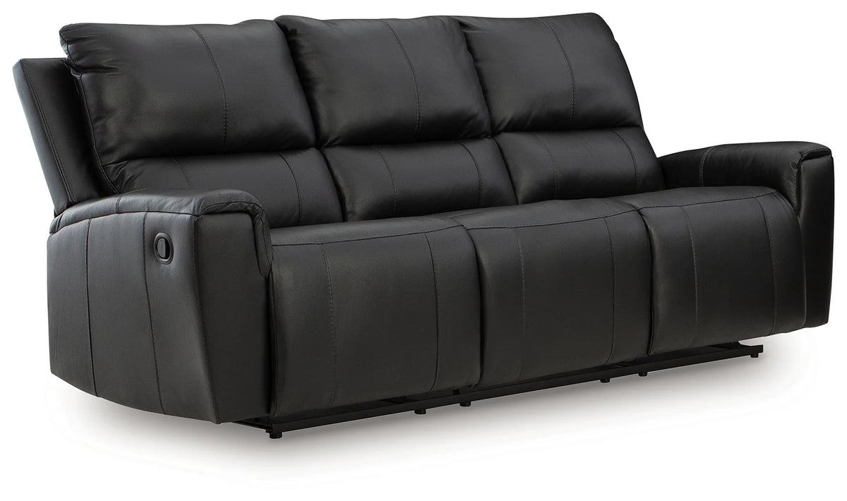 Glossmore Black Reclining Sofa, Console Loveseat or Chair