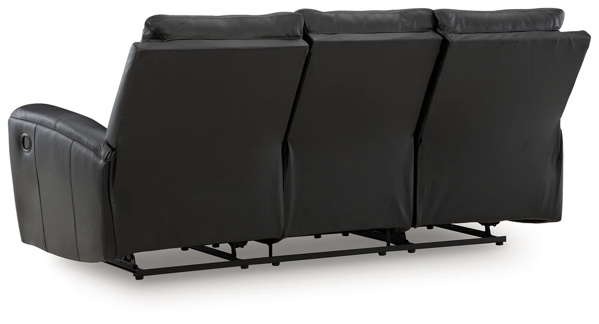 Glossmore Black Reclining Sofa, Console Loveseat or Chair