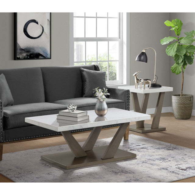 Greta Beige Rectangular Coffee Table