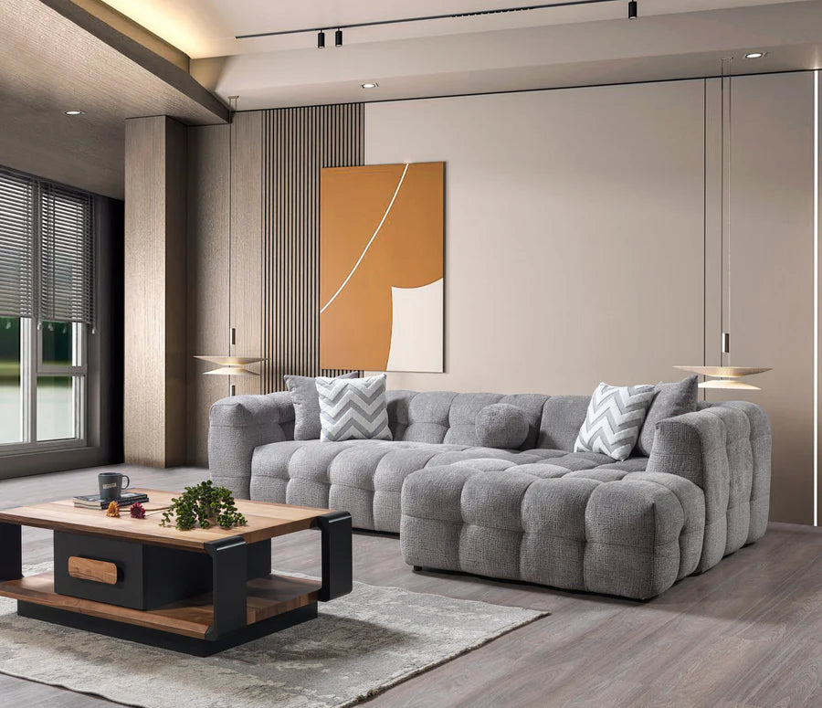 Ivy 110 in. Bouclé Sectional, RAF or LAF