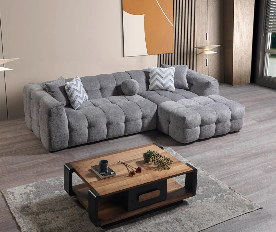 Ivy 110 in. Bouclé Sectional, RAF or LAF