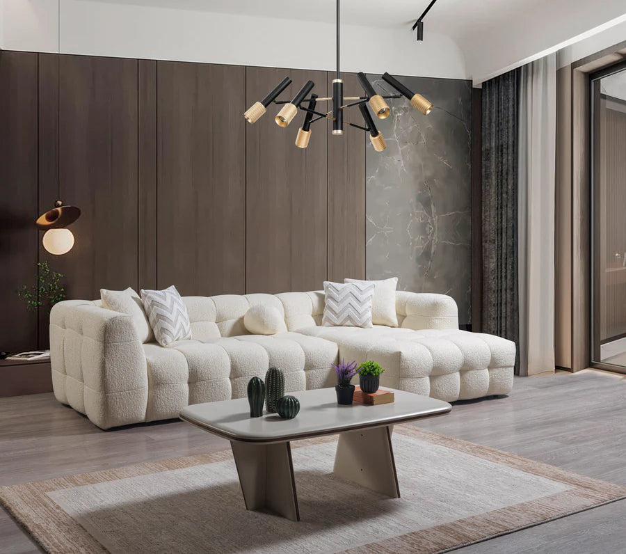 Ivy 110 in. Bouclé Sectional, RAF or LAF