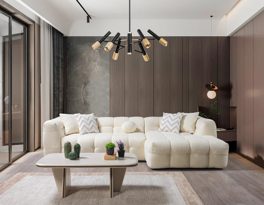 Ivy 110 in. Bouclé Sectional, RAF or LAF