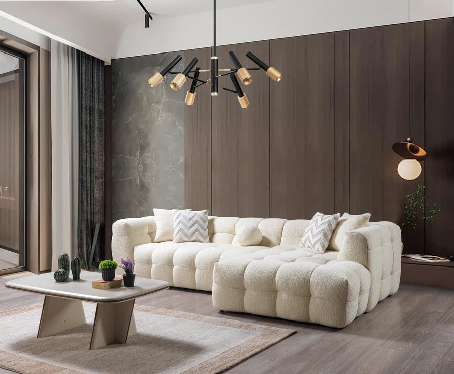 Ivy 110 in. Bouclé Sectional, RAF or LAF