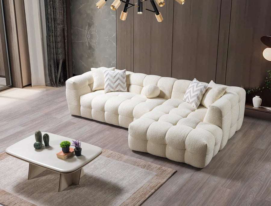 Ivy 110 in. Bouclé Sectional, RAF or LAF
