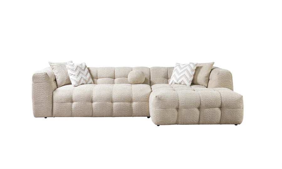 Ivy 110 in. Bouclé Sectional, RAF or LAF