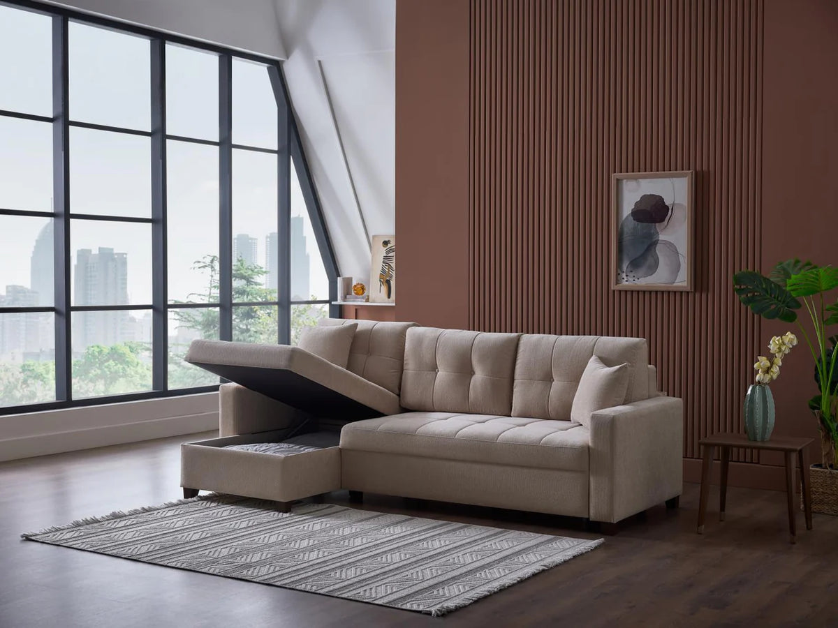 Seccional de almacenamiento con cama Ivy Koopsi