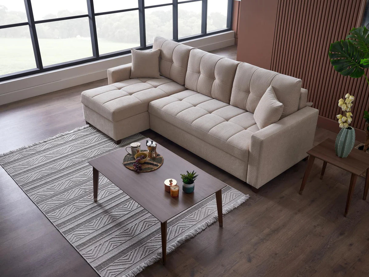 Seccional de almacenamiento con cama Ivy Koopsi