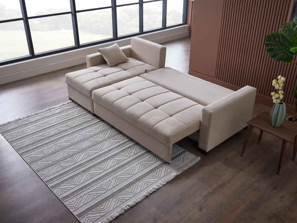 Seccional de almacenamiento con cama Ivy Koopsi