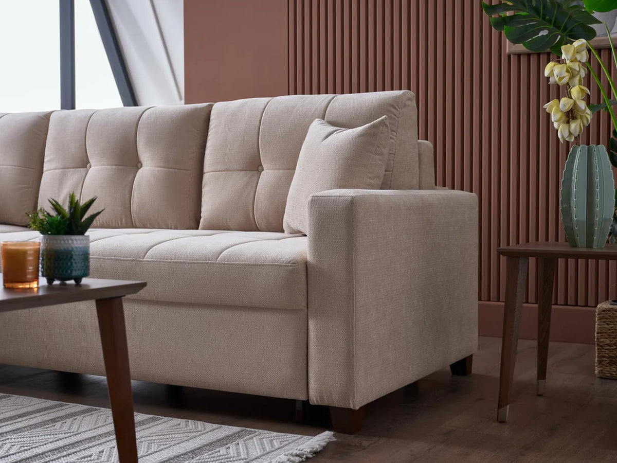 Seccional de almacenamiento con cama Ivy Koopsi