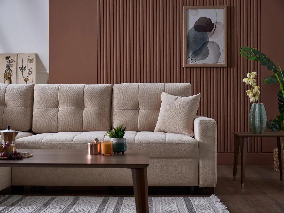 Seccional de almacenamiento con cama Ivy Koopsi