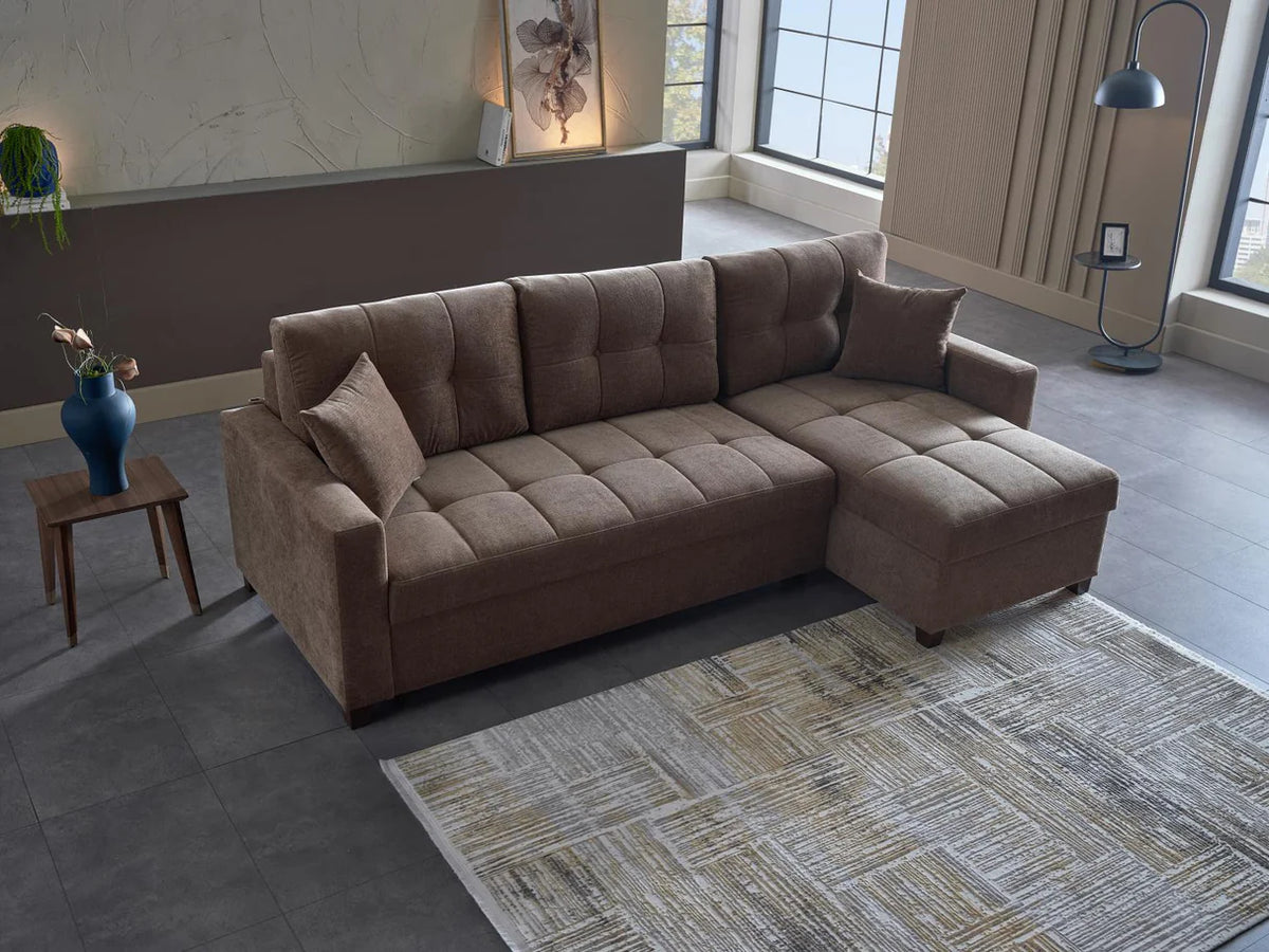 Seccional de almacenamiento con cama Ivy Koopsi
