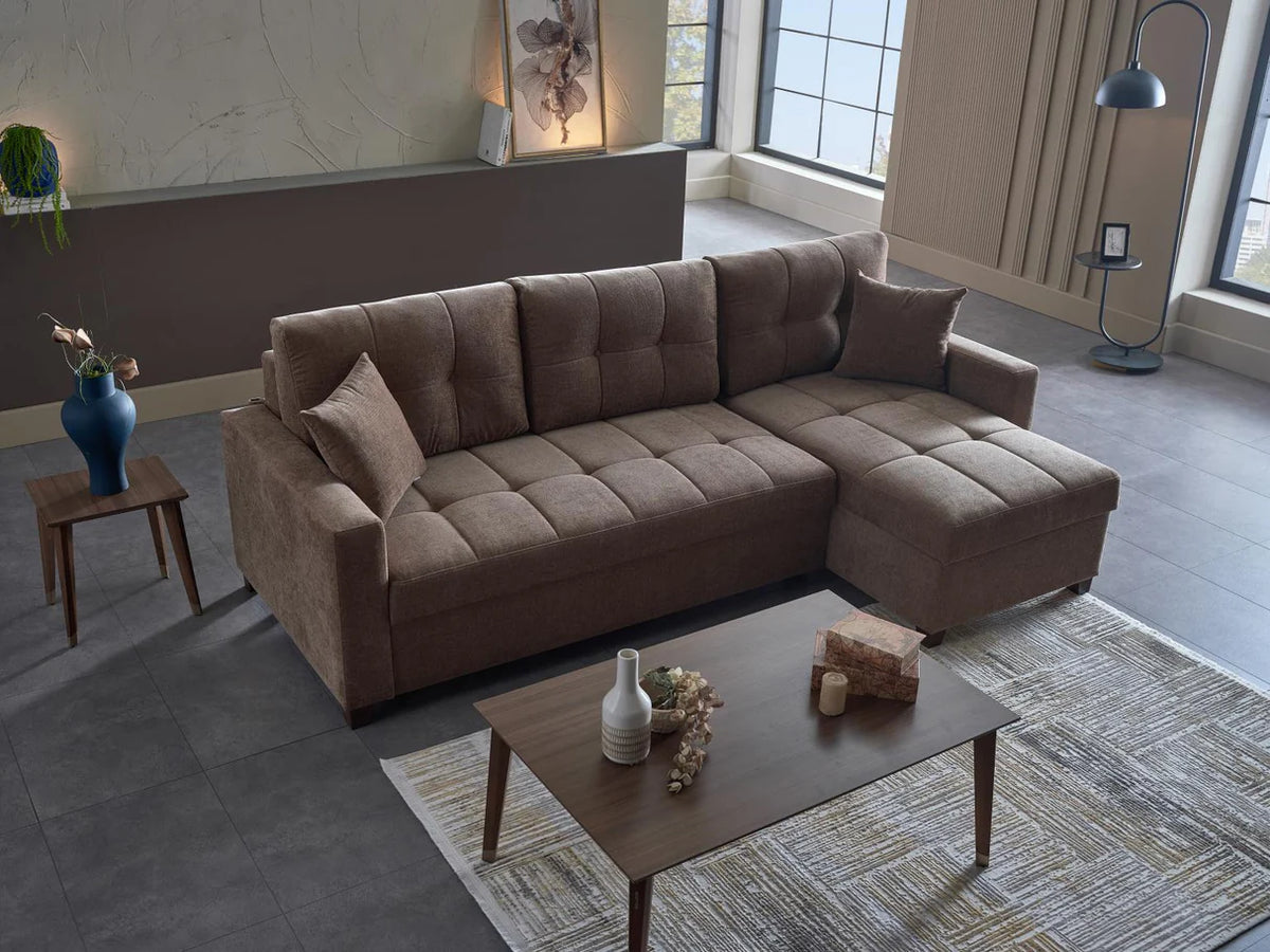 Seccional de almacenamiento con cama Ivy Koopsi