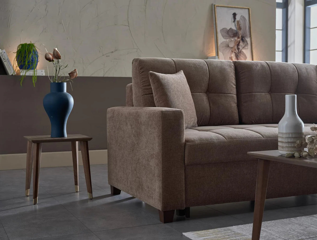 Seccional de almacenamiento con cama Ivy Koopsi