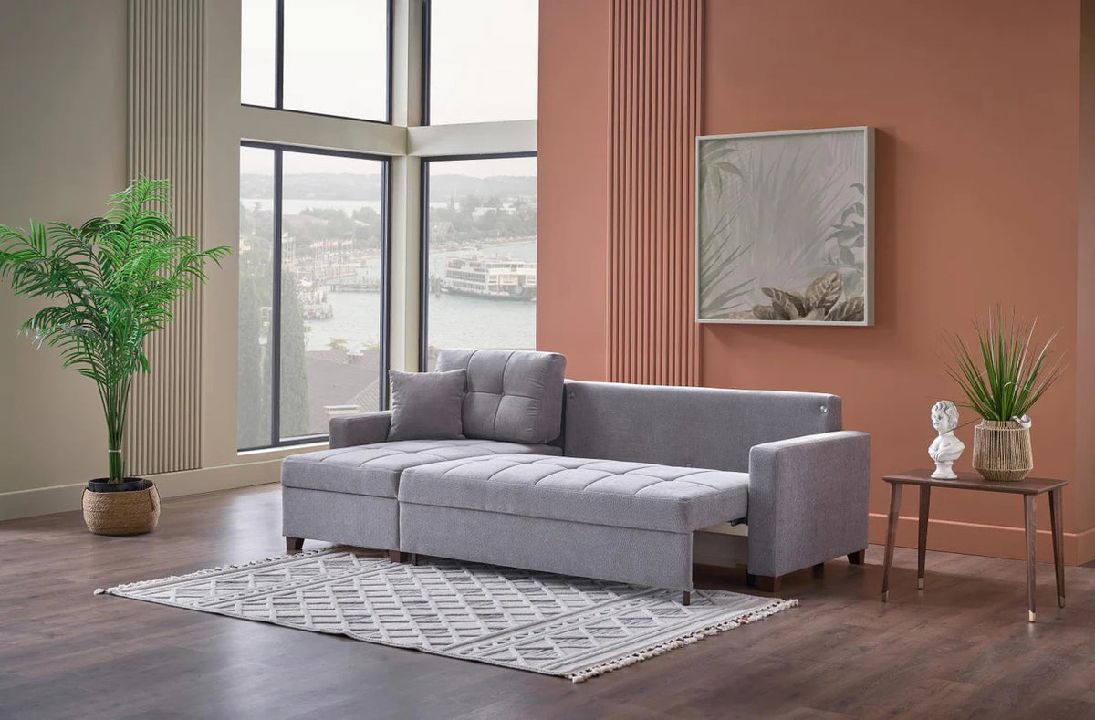Seccional de almacenamiento con cama Ivy Koopsi