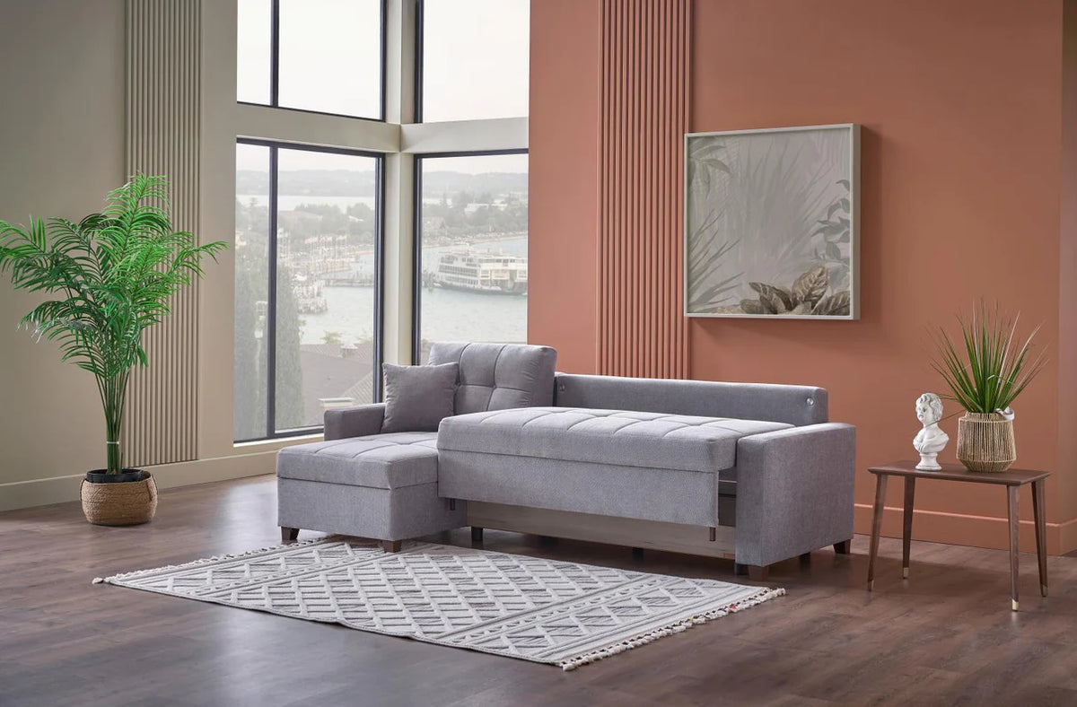 Seccional de almacenamiento con cama Ivy Koopsi
