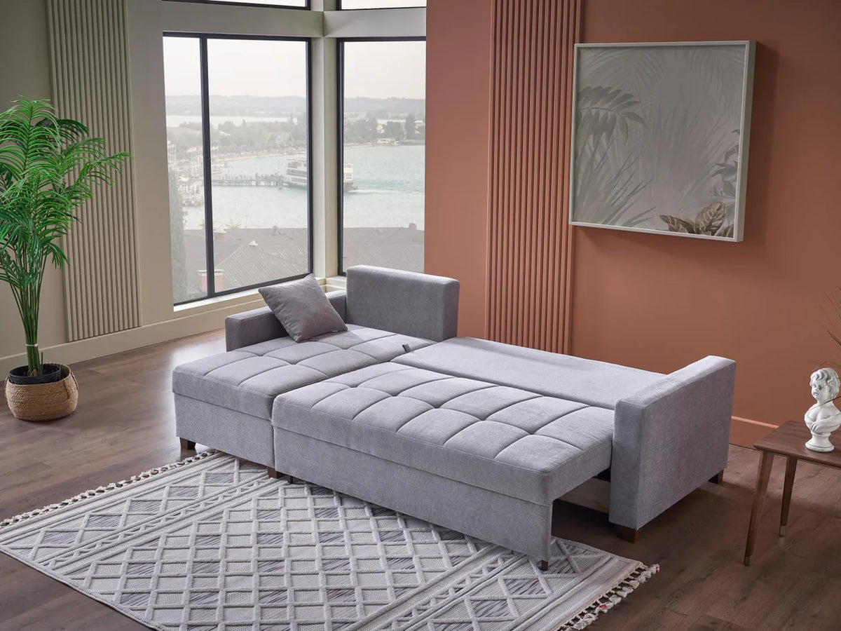 Seccional de almacenamiento con cama Ivy Koopsi