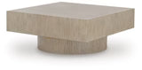 Jorielyn Gray-Brown Square Coffee Table