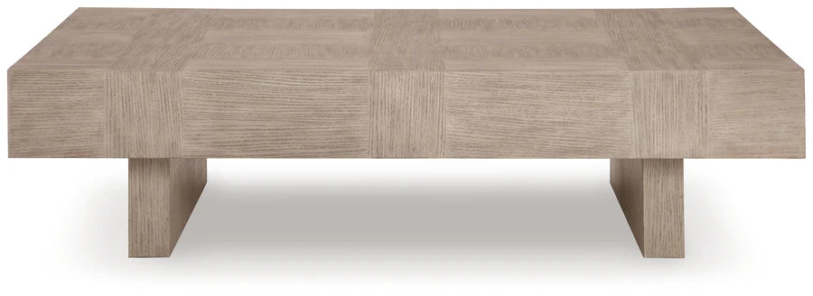 Mesa de centro Jorlaina marrón grisáceo claro