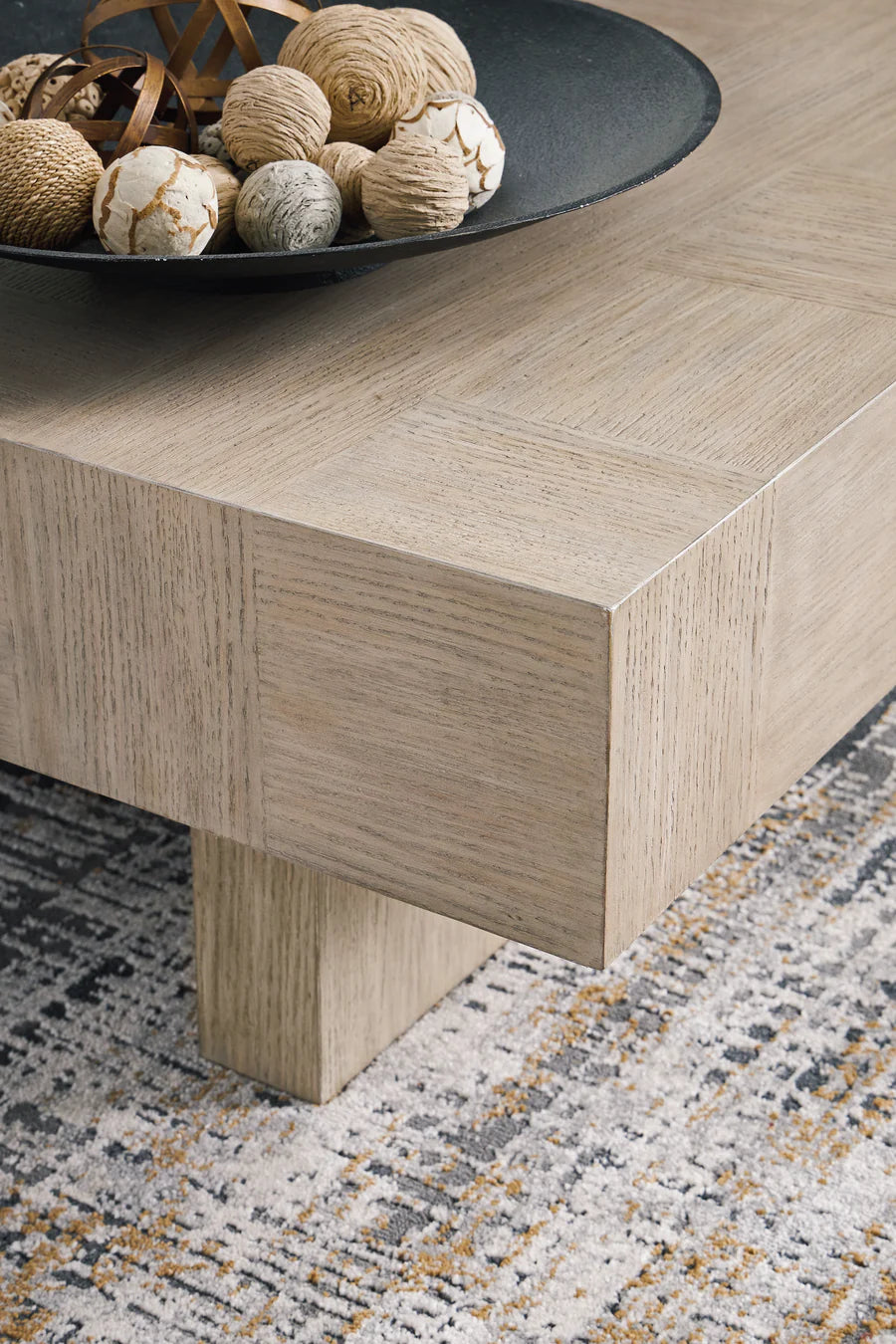 Mesa de centro Jorlaina marrón grisáceo claro