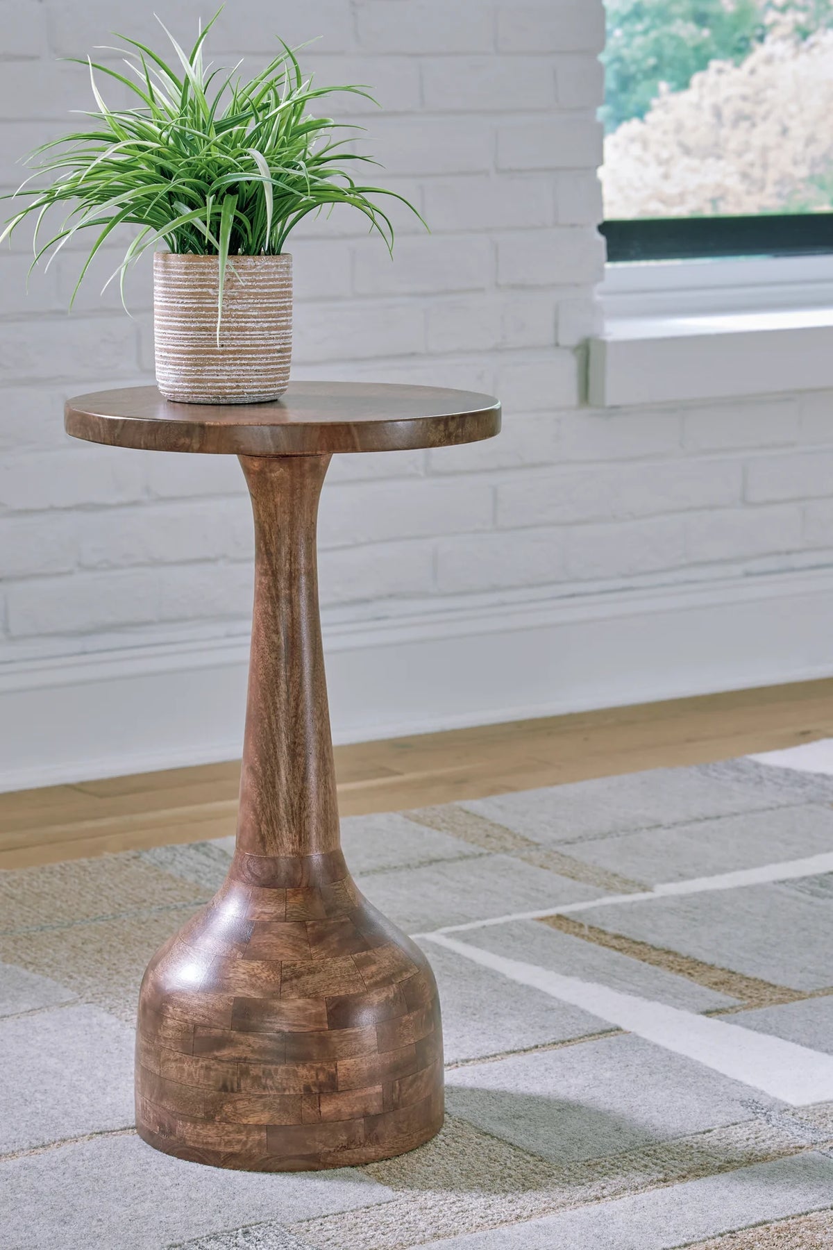 Joville Medium Brown Wood Accent Table