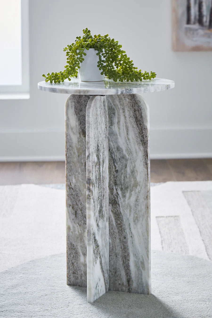 Keithwell Gray Accent Table