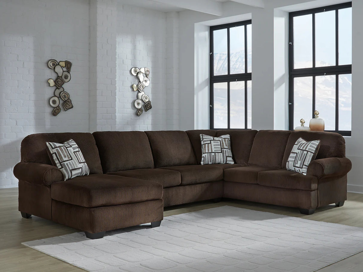 Kimlee Chocolate 3-Piece Sectional