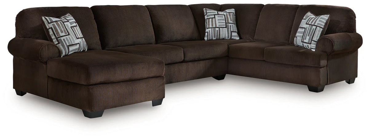 Kimlee Chocolate 3-Piece Sectional